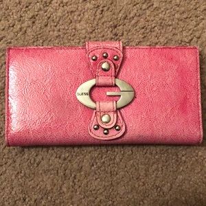 Hot pink Guess wallet